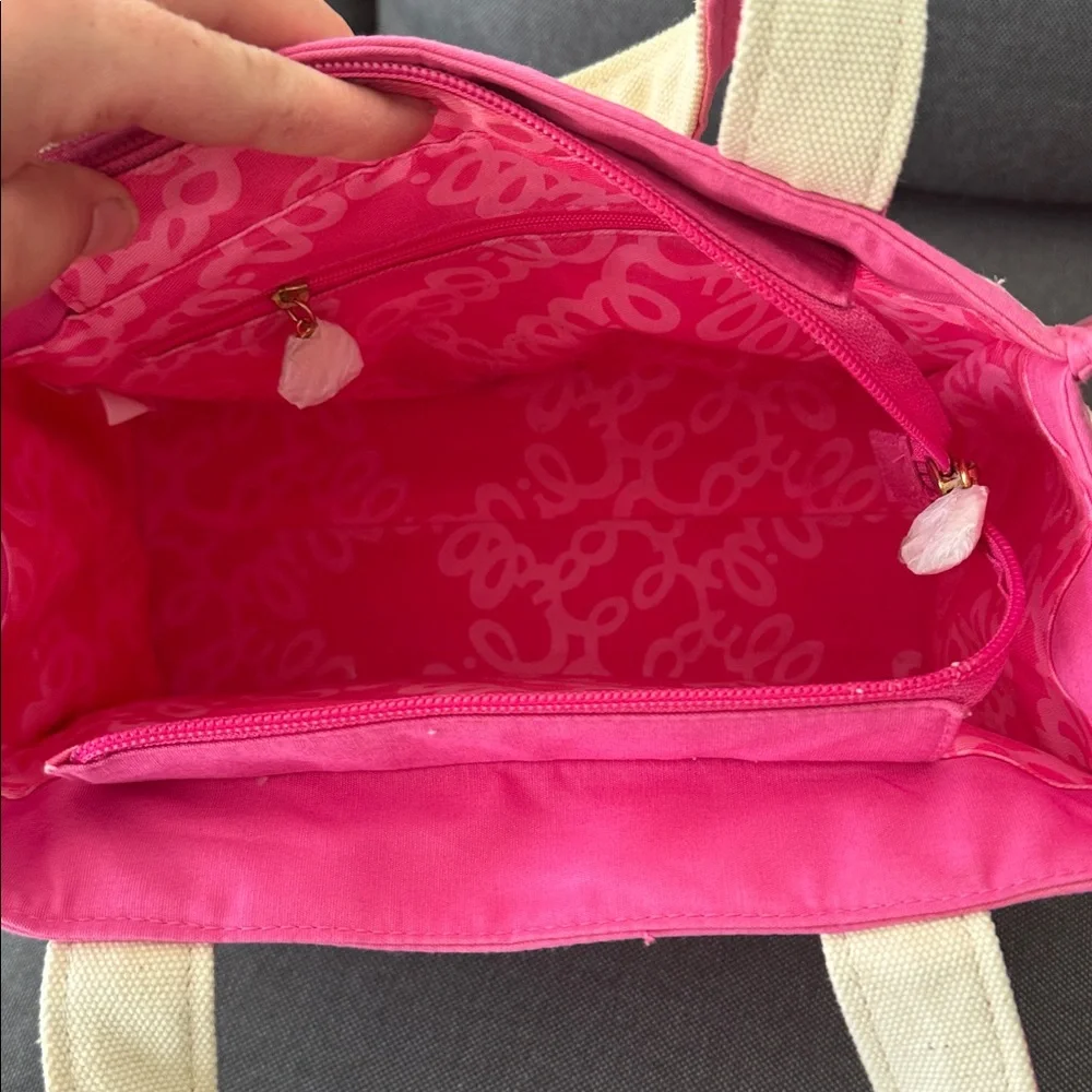 NWOT Lilly Pulitzer Originals All Over Print Small Canvas Bag Girly Preppy - Picture 9 of 9